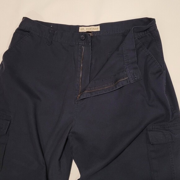Cargo Shorts RB Vintage Mens Sz 46 BlueRoyal Blue Apparel Utility RBV Dad READ - Picture 4 of 16